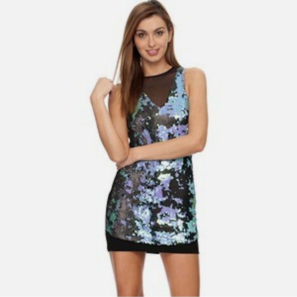 Elliatt Pigment Sequin Mini Dress